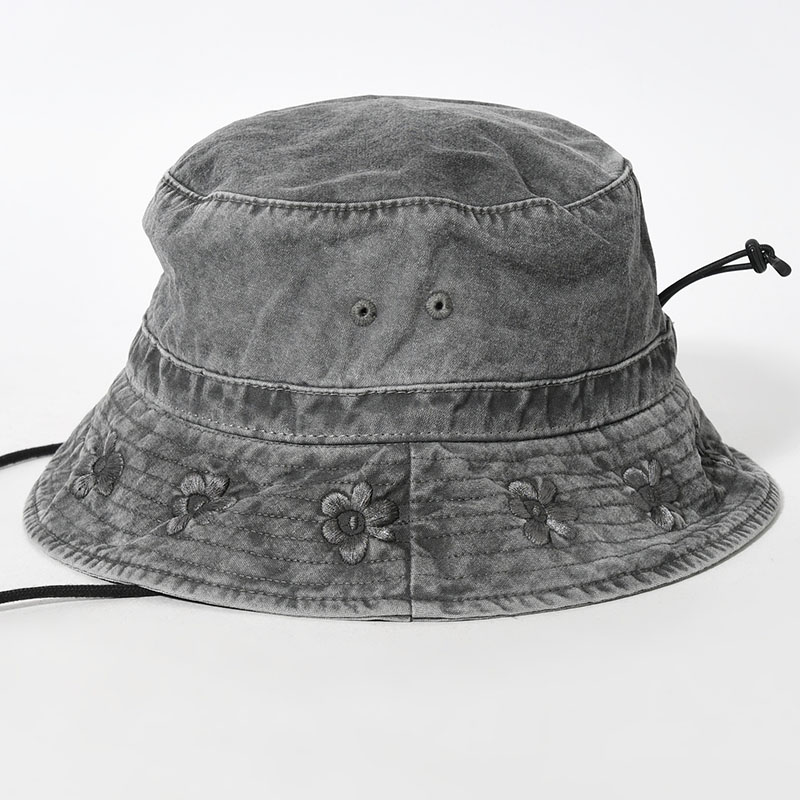 GESTURES SUN HAT -BLACK WASH-