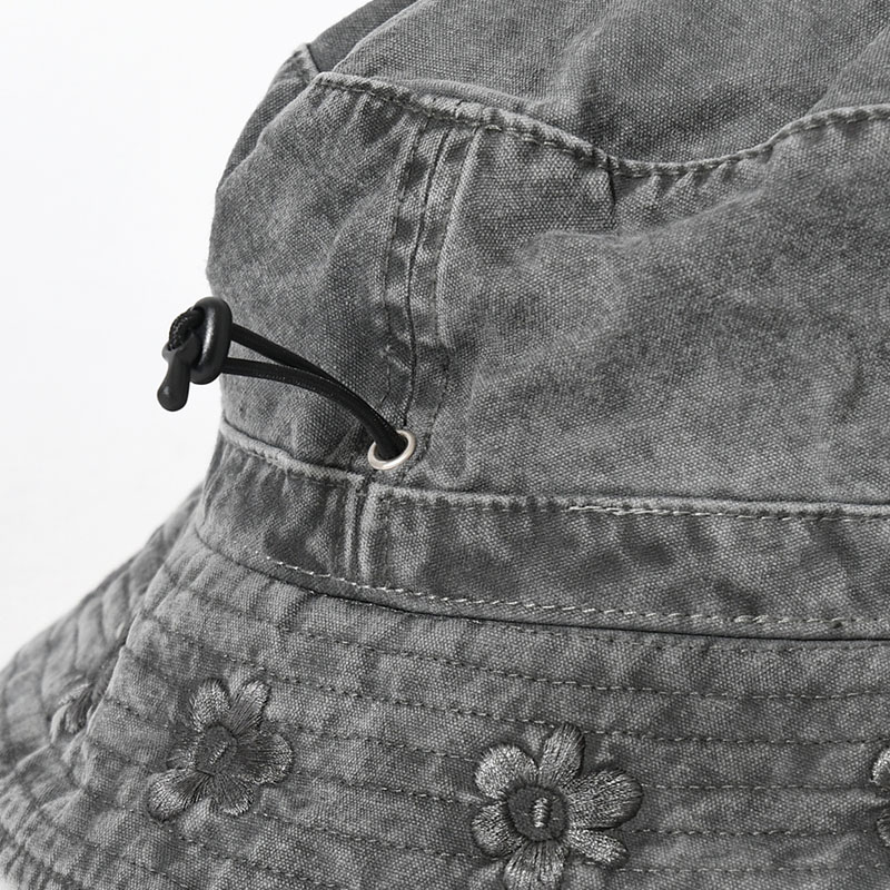 GESTURES SUN HAT -BLACK WASH-