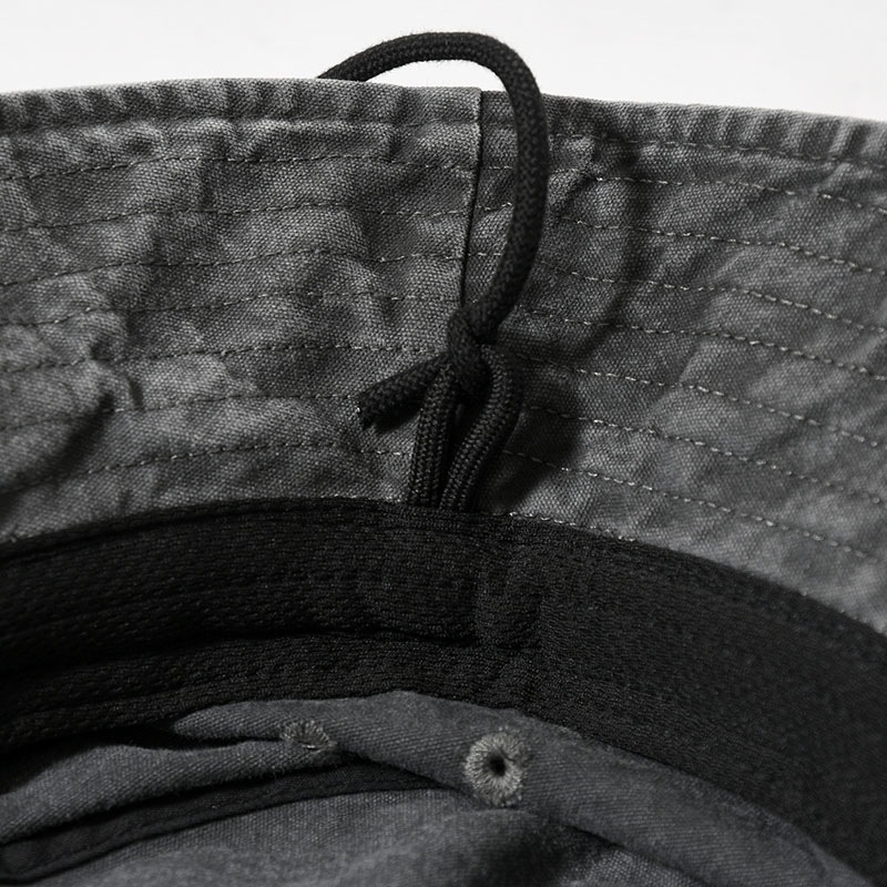 GESTURES SUN HAT -BLACK WASH-