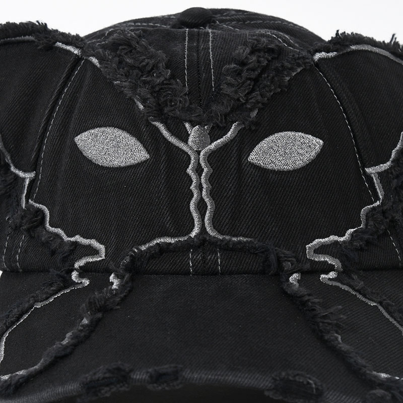 ALIEN KISS WINGED BASEBALL CAP -BLACK-