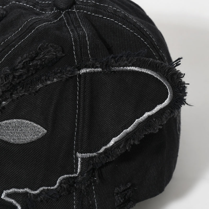 ALIEN KISS WINGED BASEBALL CAP -BLACK-