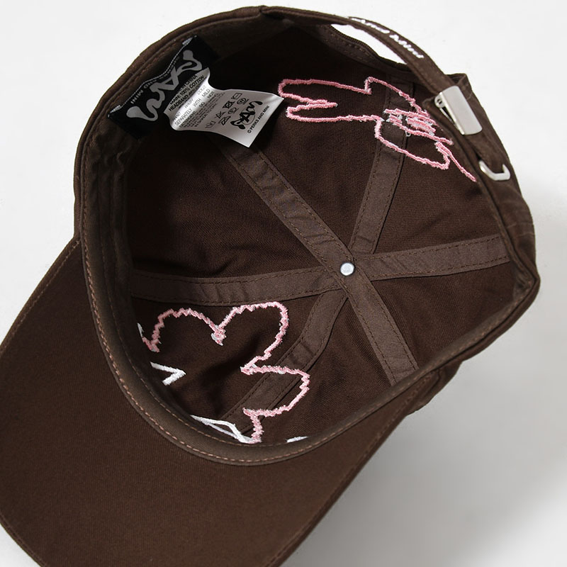 BRICK GESTURES BASEBALL CAP -TOFFEE-
