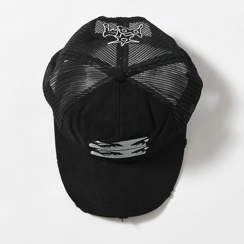 STACKS ON TRUCKER CAP -BLACK-
