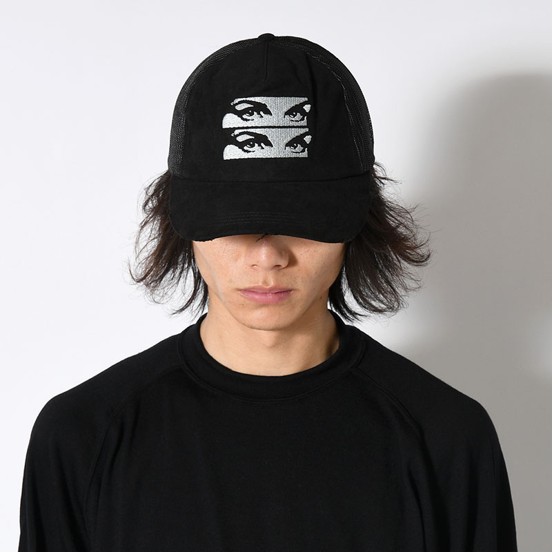 STACKS ON TRUCKER CAP -BLACK-