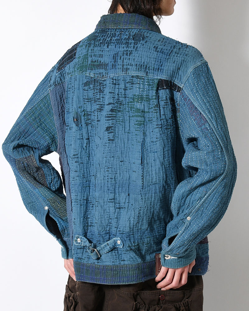 KANTHA QUILT TYPE-2.5 size:3 -INDIGO-