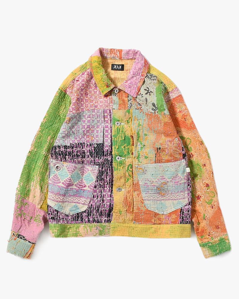 KANTHA QUILT TYPE-2.5 JACKET size:2 -TYPE:A-
