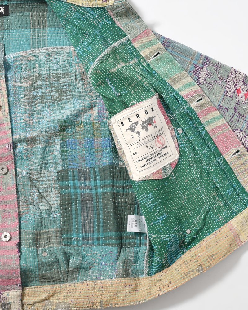 KANTHA QUILT TYPE-2.5 JACKET size:2 -TYPE:B-