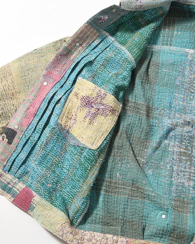 KANTHA QUILT TYPE-2.5 JACKET size:2 -TYPE:B-