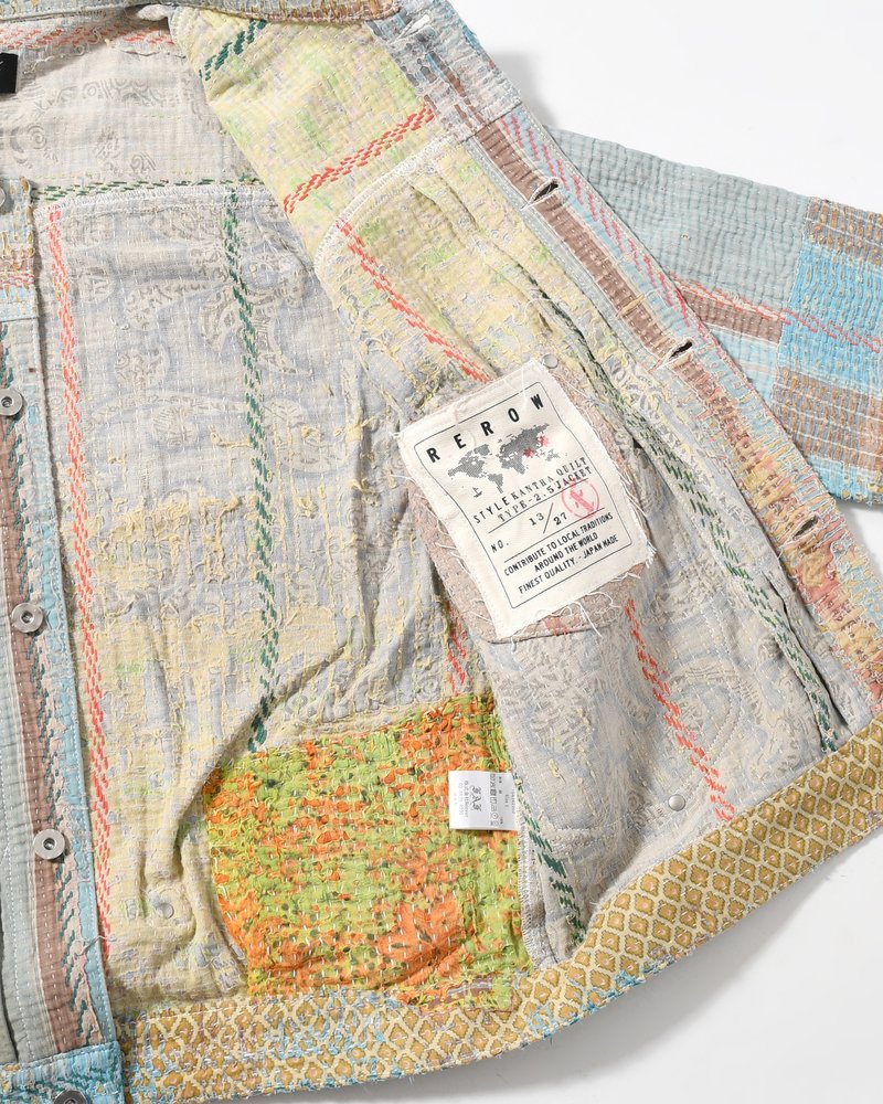 KANTHA QUILT TYPE-2.5 JACKET size:2 -TYPE:D-