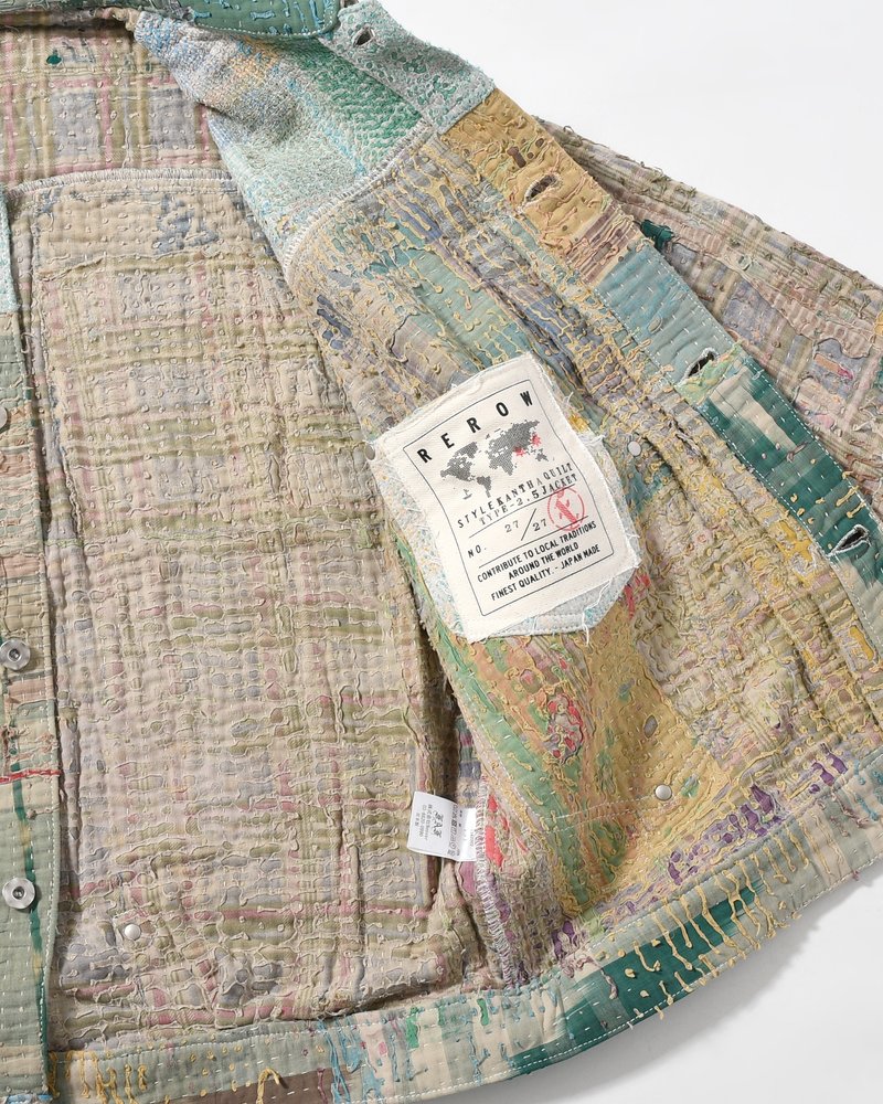 KANTHA QUILT TYPE-2.5 JACKET size:3 -TYPE:H-