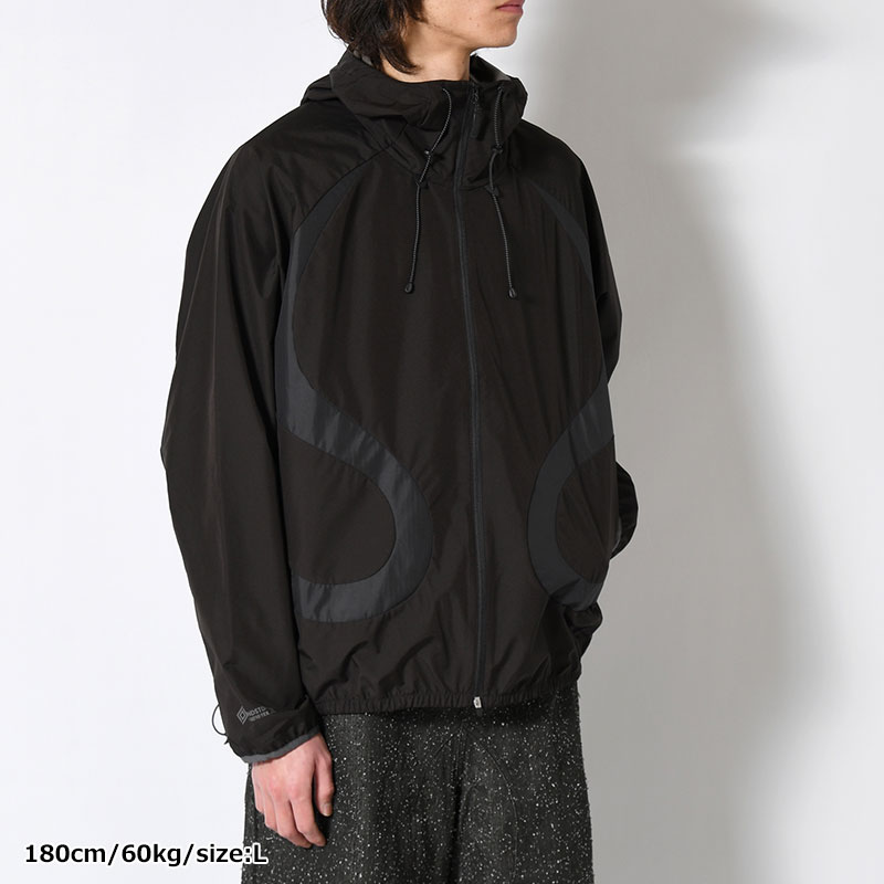 SERPENT-LINE GORE-TEX WINDBREAKER -BLACK-