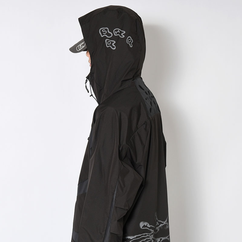 SERPENT-LINE GORE-TEX WINDBREAKER -BLACK-