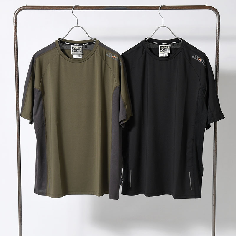 MESH PANEL HIKIN T-SHIRT -2.COLOR-