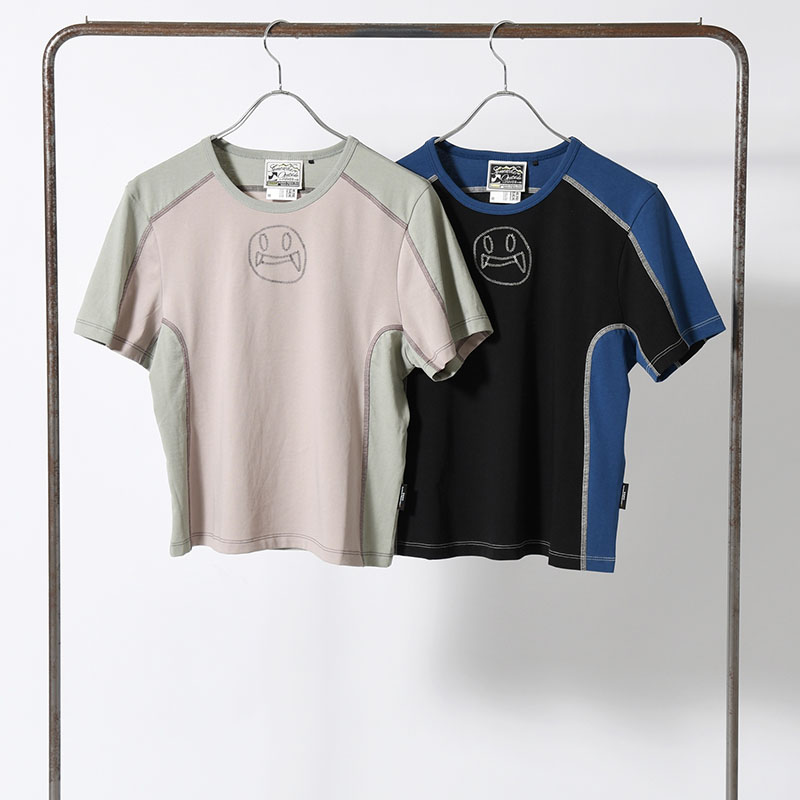 SOHC SMILE EMBROIDERY SMALL TEE -2.COLOR-