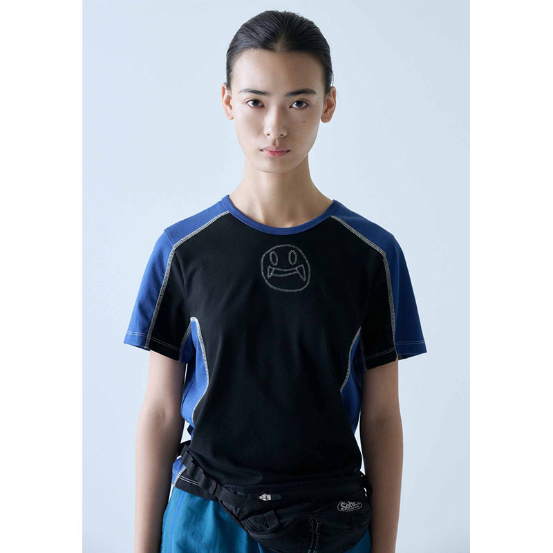 SOHC SMILE EMBROIDERY SMALL TEE -2.COLOR-