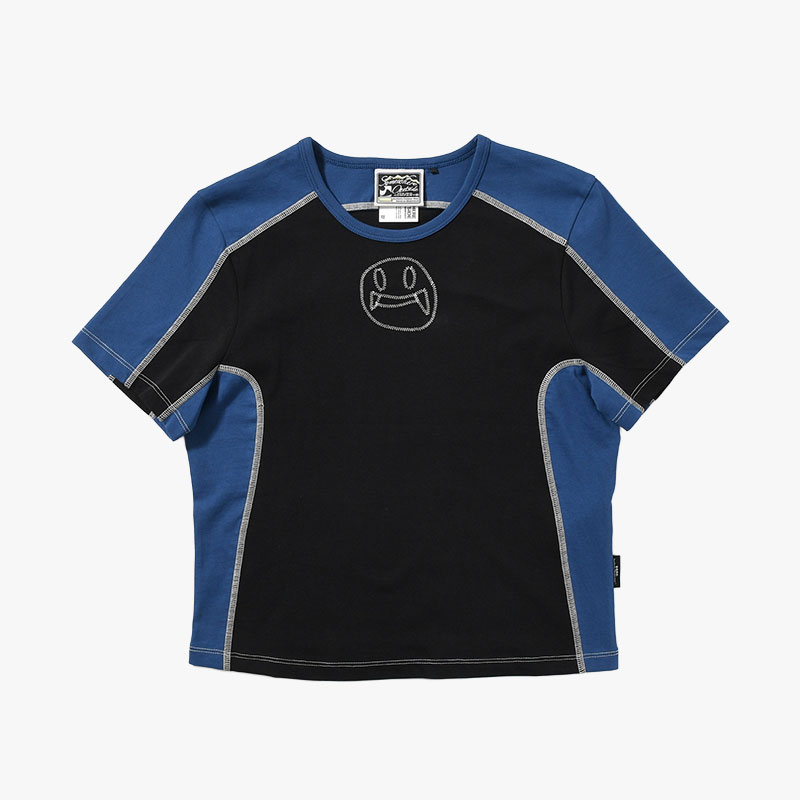 SOHC SMILE EMBROIDERY SMALL TEE -2.COLOR-