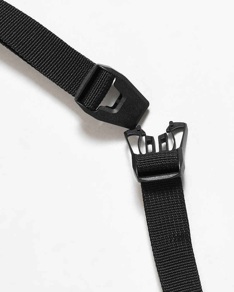 WAVY ZIPPER BELT BAG -CHARCOAL-