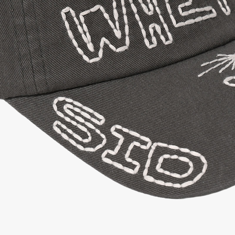 SOHC LETTERING EMBROIDERY CAP -CHARCOAL-