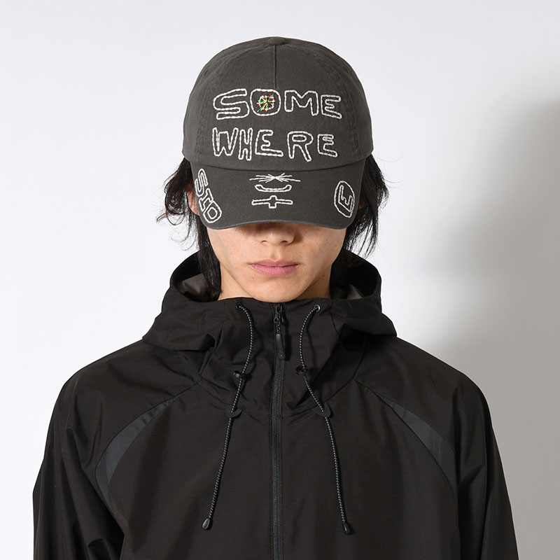 SOHC LETTERING EMBROIDERY CAP -CHARCOAL-