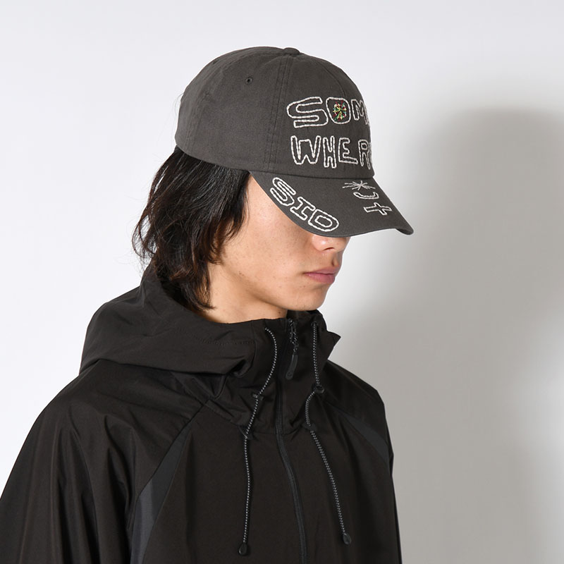SOHC LETTERING EMBROIDERY CAP -CHARCOAL-