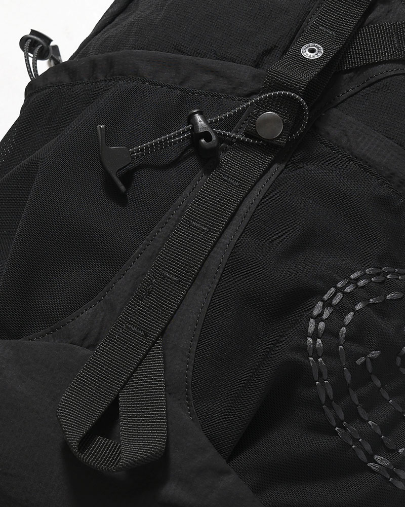 MESH POCKET DAYPACK -BLACK-