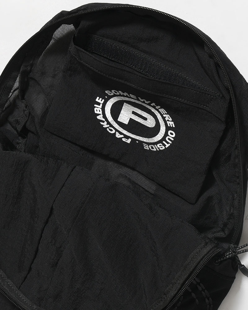 MESH POCKET DAYPACK -BLACK-