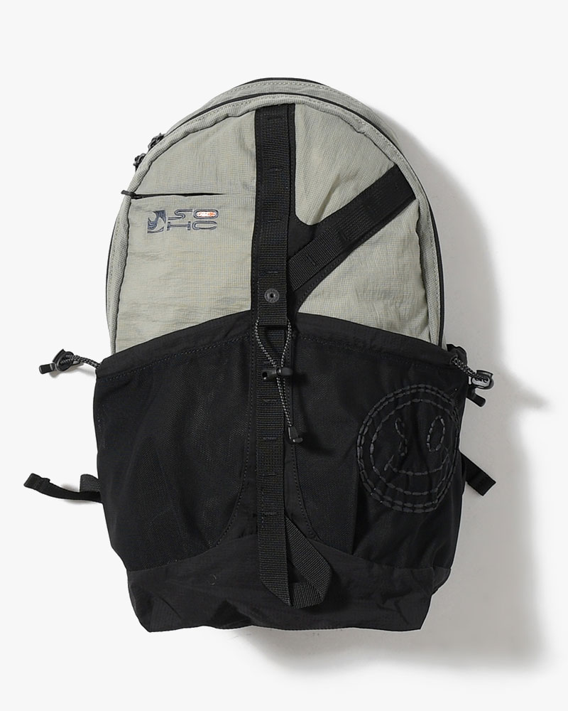 MESH POCKET DAYPACK -GREY-