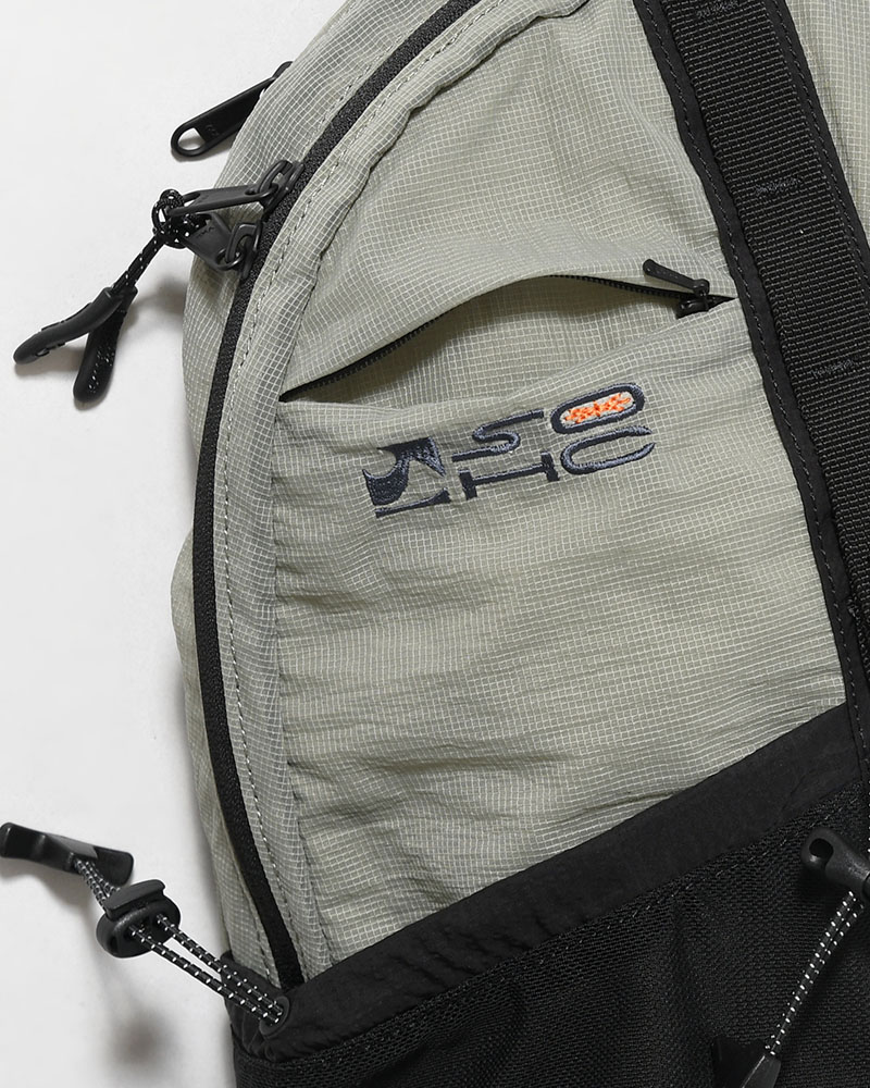 MESH POCKET DAYPACK -GREY-