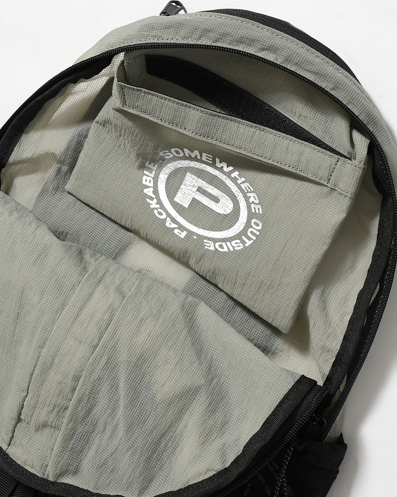 MESH POCKET DAYPACK -GREY-