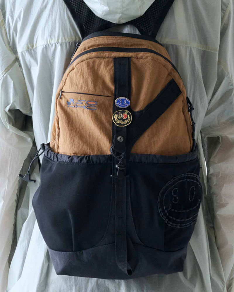 MESH POCKET DAYPACK -ORANGE-