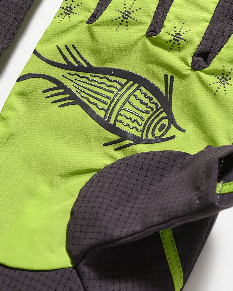 SOHC FISHIRMAN 3-FINGERLESS GLOVES -GREEN/CHARCOAL-