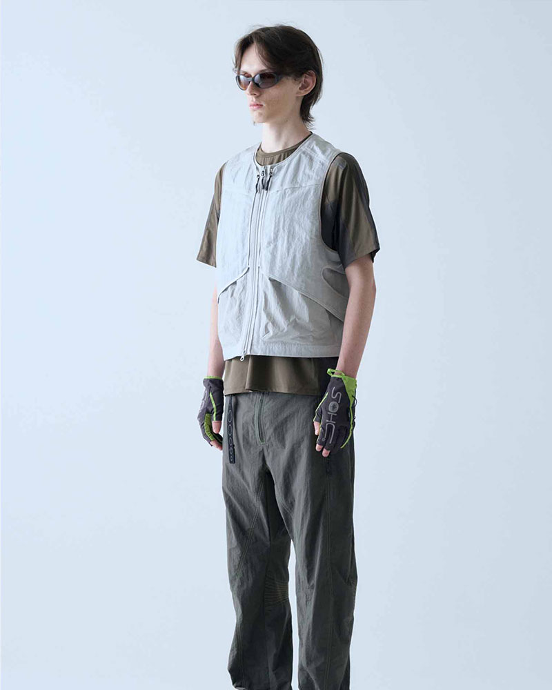 SOHC FISHIRMAN 3-FINGERLESS GLOVES -GREEN/CHARCOAL-