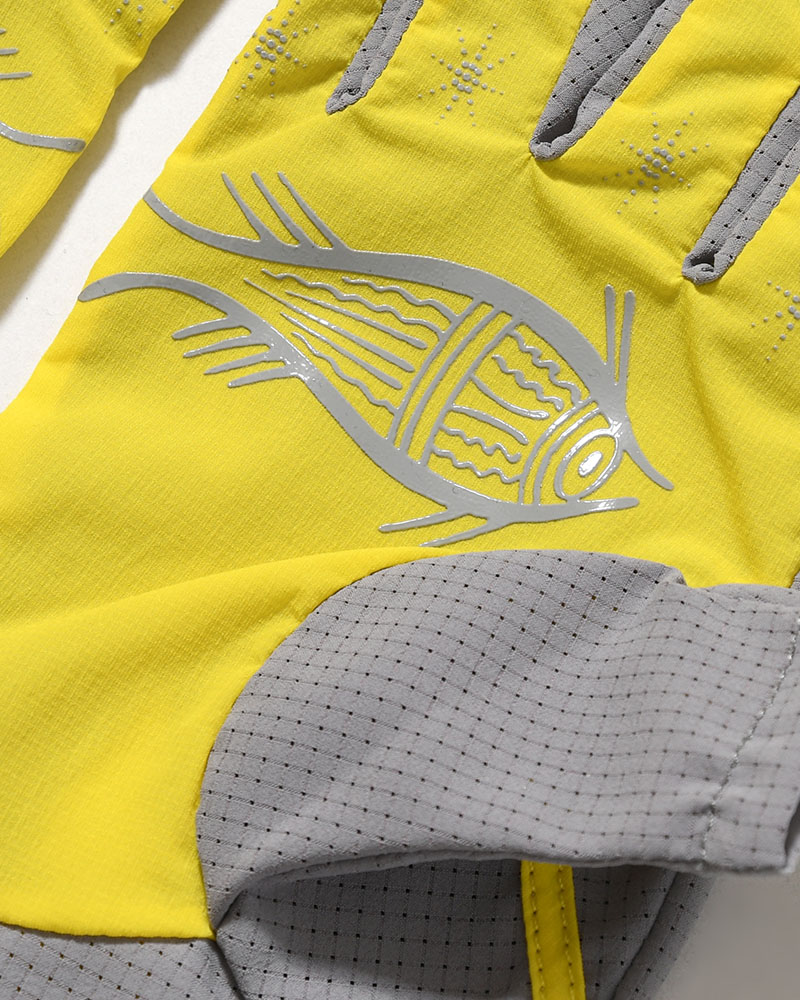 SOHC FISHIRMAN 3-FINGERLESS GLOVES -YELLOW/GREY-