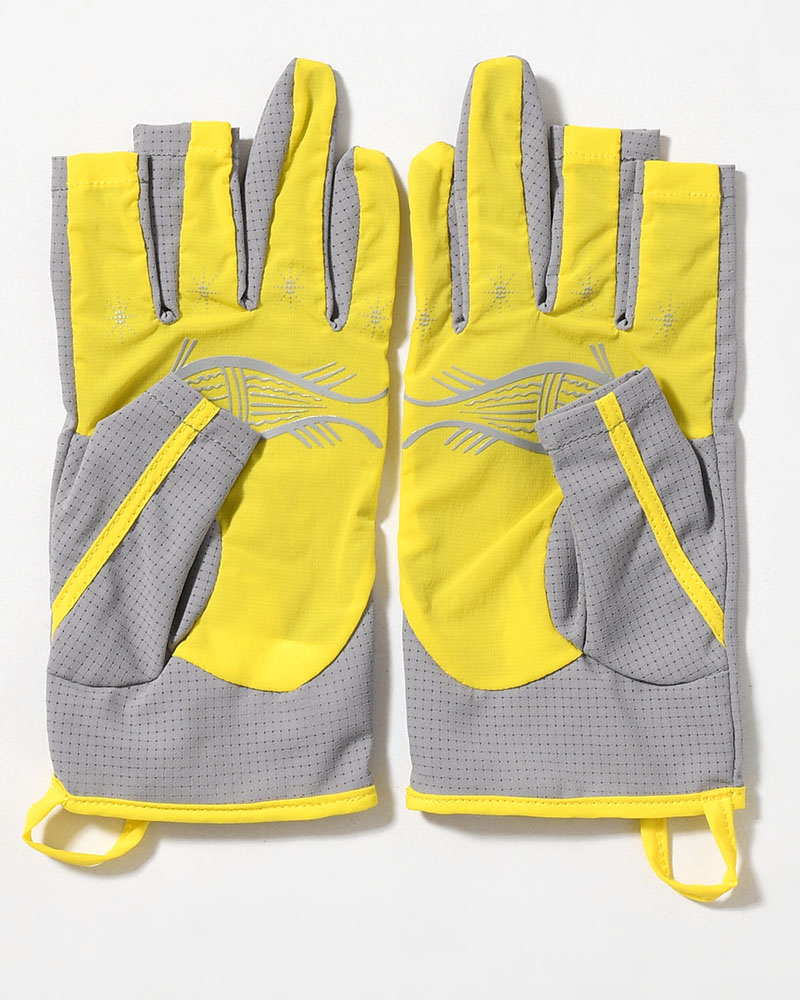 SOHC FISHIRMAN 3-FINGERLESS GLOVES -YELLOW/GREY-