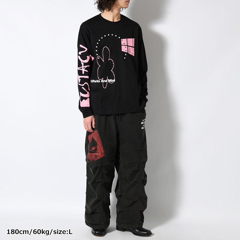 LS TEE - ICONS -BLACK-