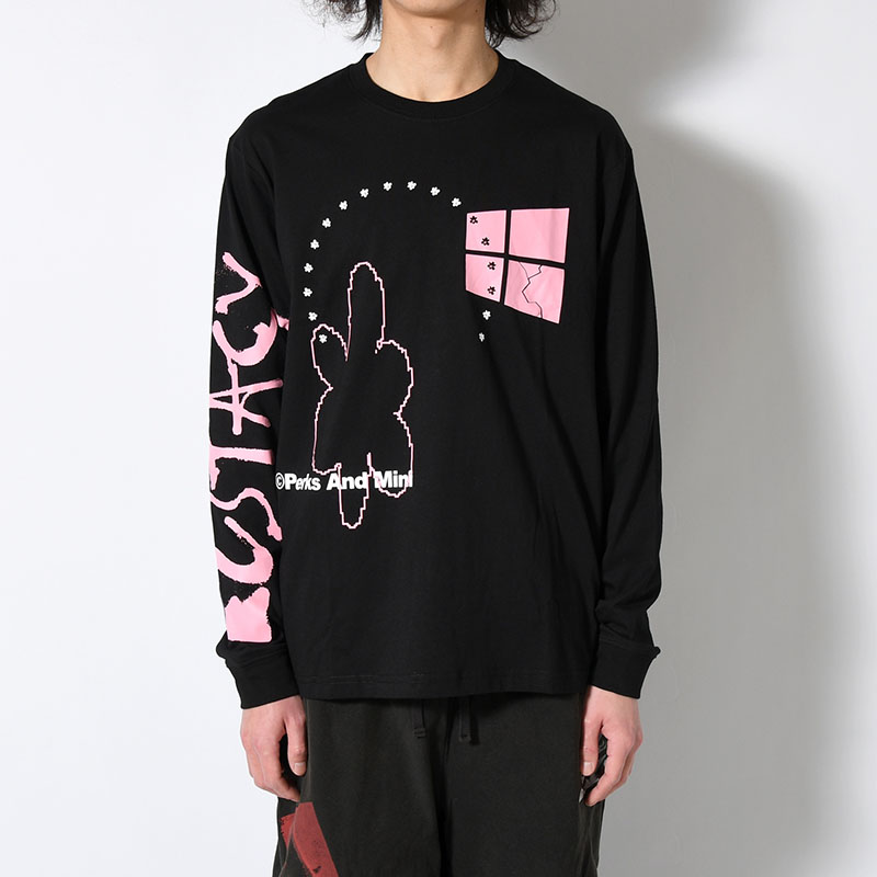 LS TEE - ICONS -BLACK-