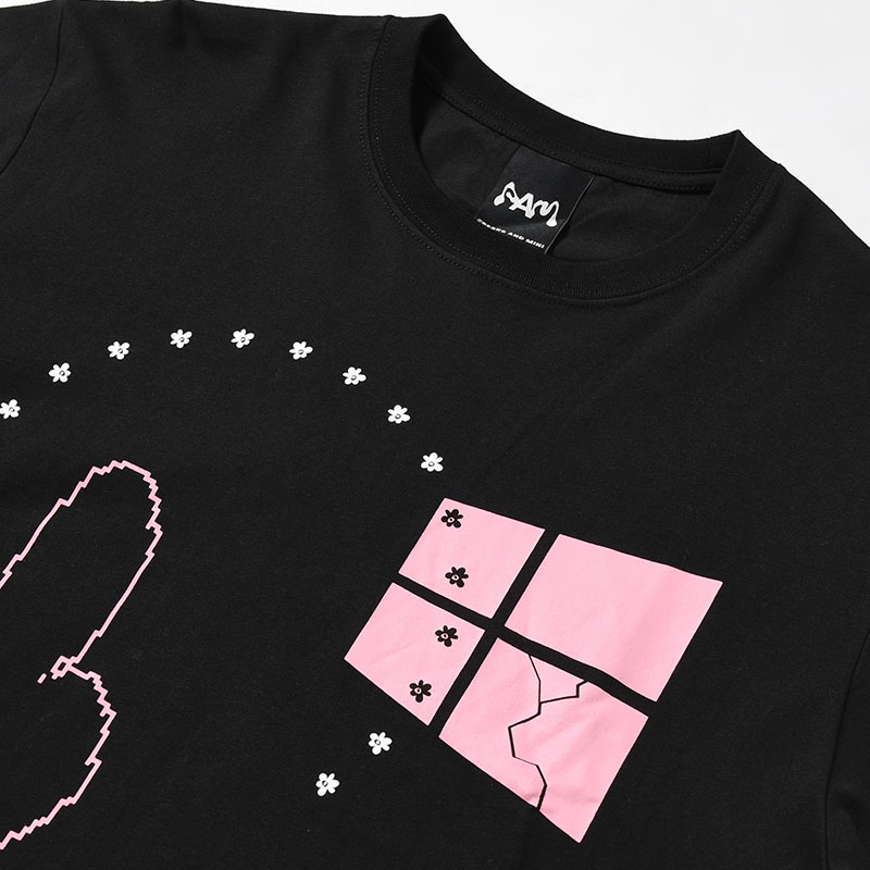 LS TEE - ICONS -BLACK-