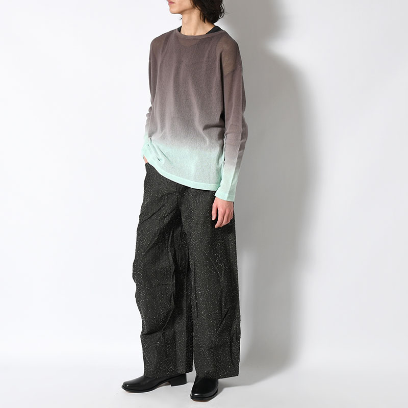 GRADATION MESH LONG TEE -2.COLOR-