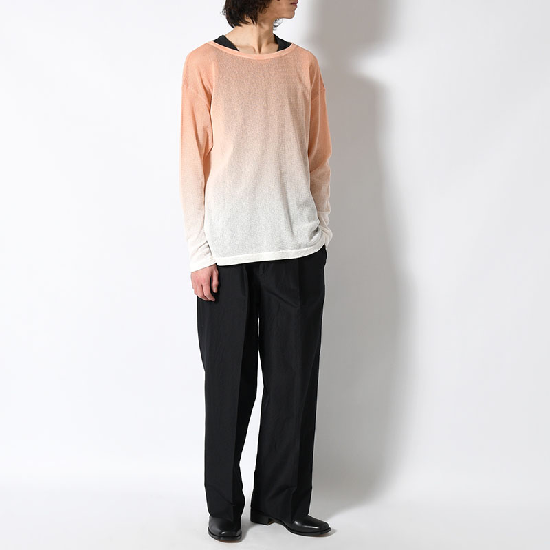 GRADATION MESH LONG TEE -2.COLOR-