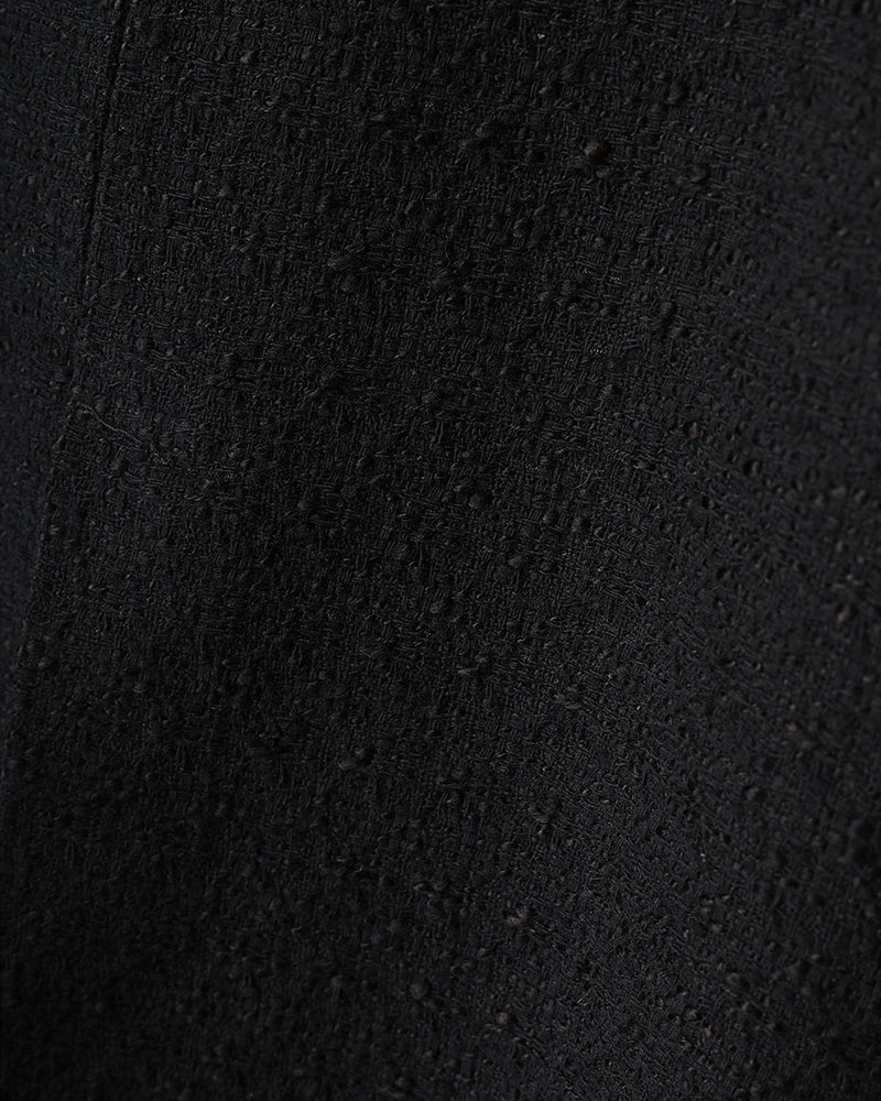 【期間限定:4/29～5/6】Cindy tweed jacket with Bijou -BLACK-