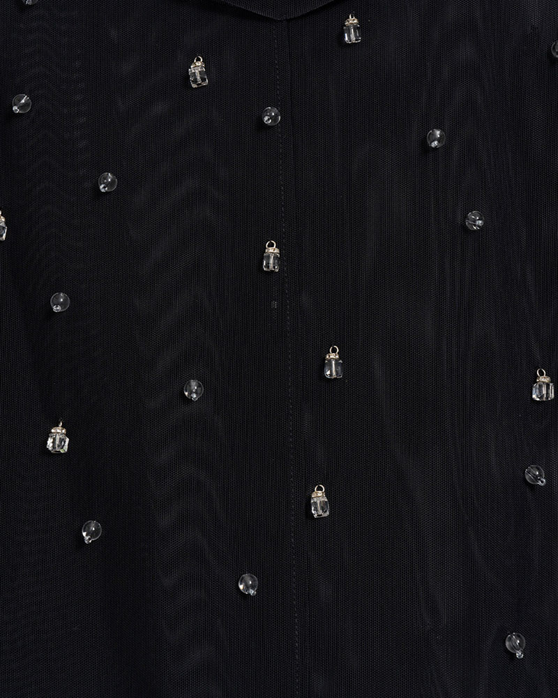 【期間限定:4/29～5/6】Lantern beads sheer tops -2.COLOR-