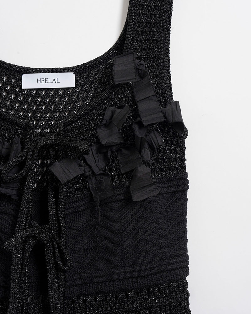 【期間限定:4/29～5/6】Spica ribbon lame knit -2.COLOR-