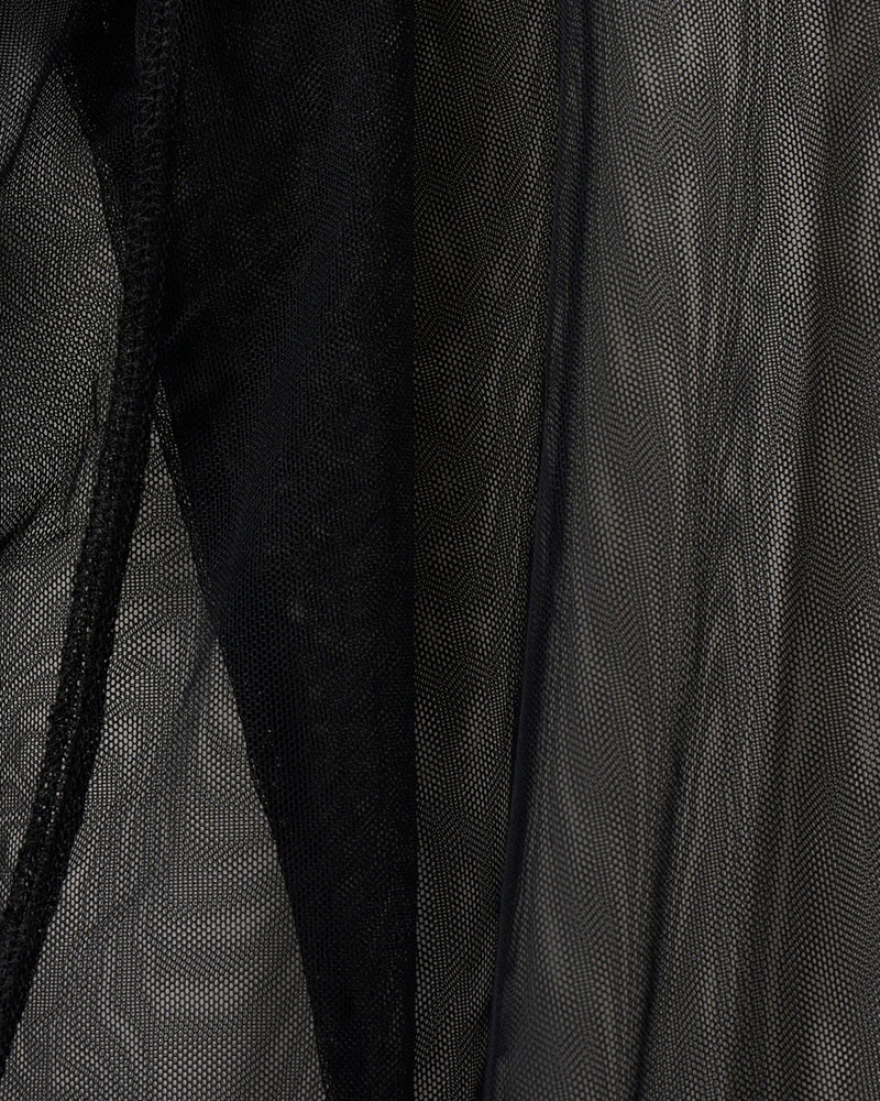 【期間限定:4/29～5/6】Daria motif tulle cardigan -BLACK-