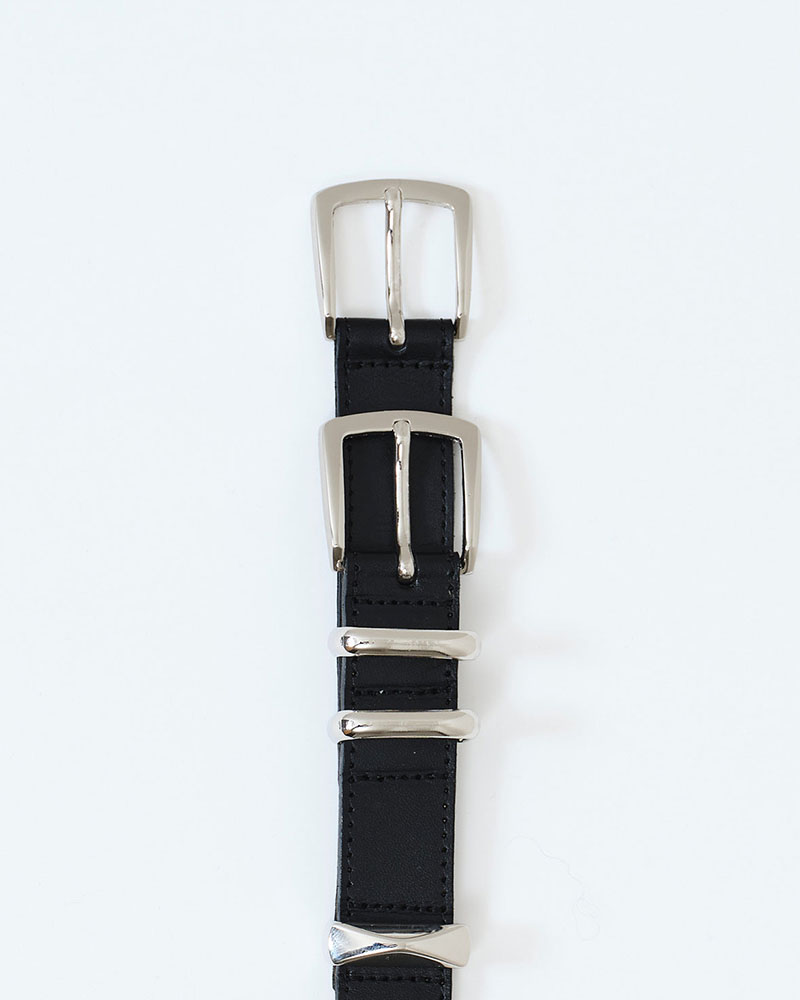 【期間限定:4/29～5/6】Double Clasp Leather Belt -2.COLOR-