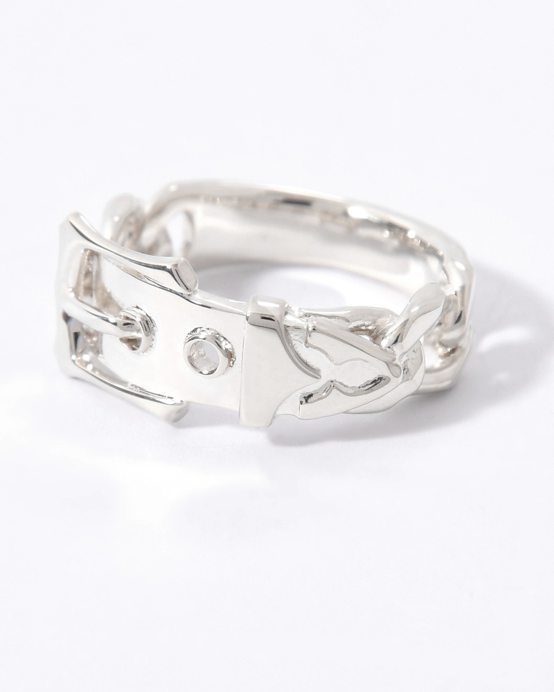 VICTORIAN BUCKLE RING -SILVER-