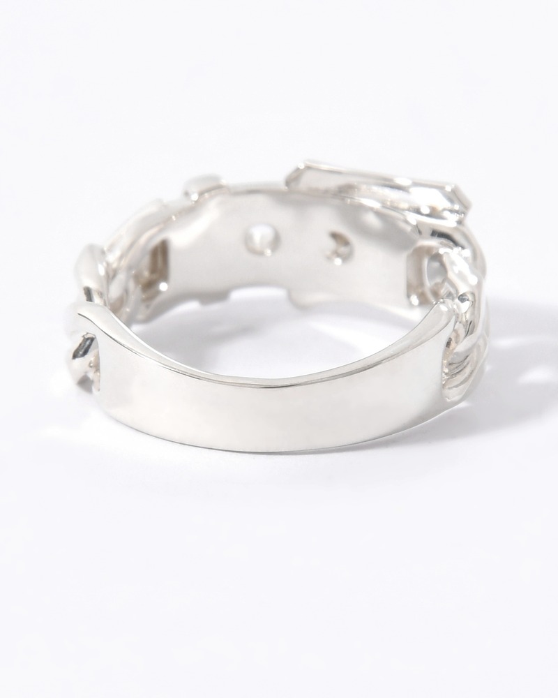 VICTORIAN BUCKLE RING -SILVER-