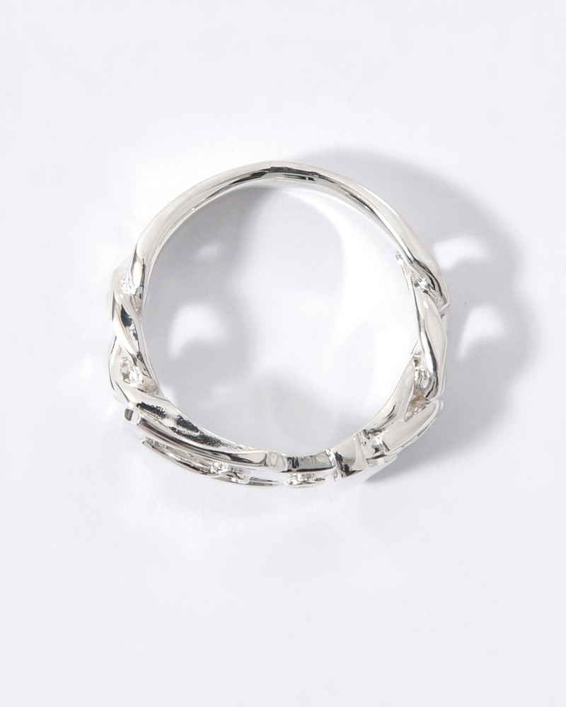 VICTORIAN BUCKLE RING -SILVER-