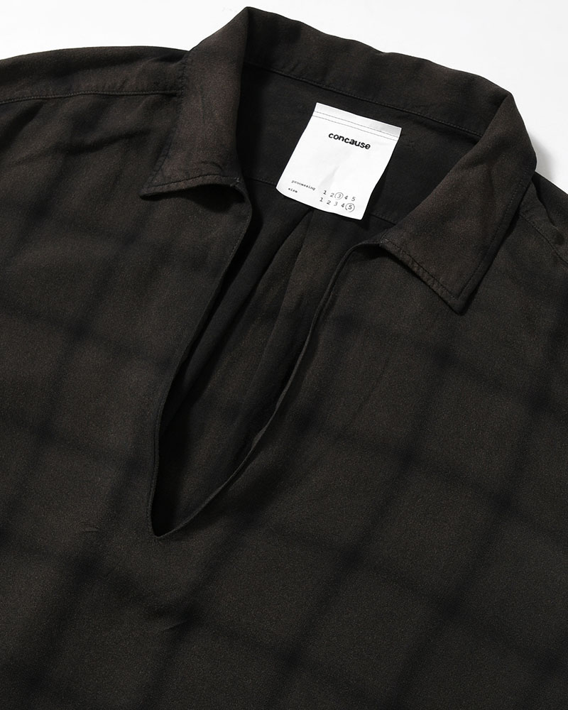 SKIPPER SHIRT -BLACK-