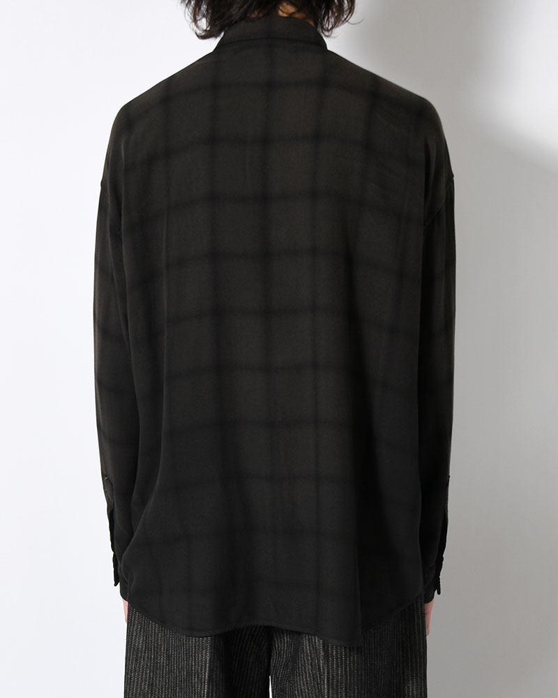 CHECK SHIRT -BLACK-
