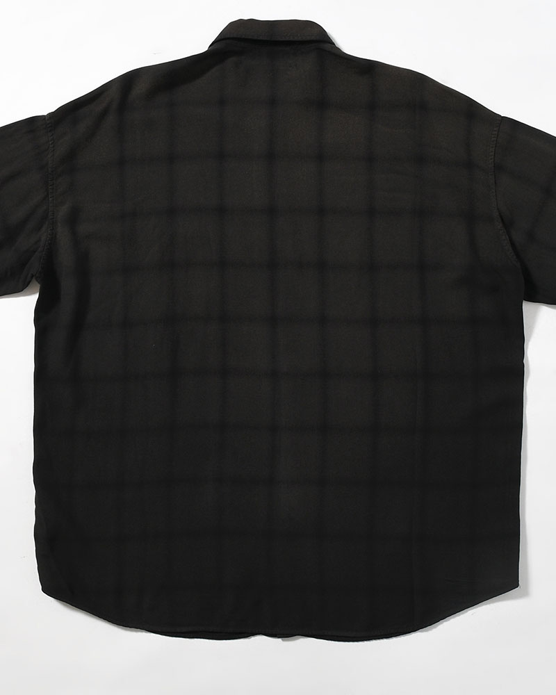 CHECK SHIRT -BLACK-